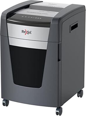 Rexel XP420+ Destructeur de Documents Coupe Croisée, Sécurité P4, Capacité 23-21 Feuilles (70-80 g/m²), Corbeille Amovible 60 Litres, Technologie Anti-Bourrage, Noir, Gamme Momentum Extra, 2021421XEU