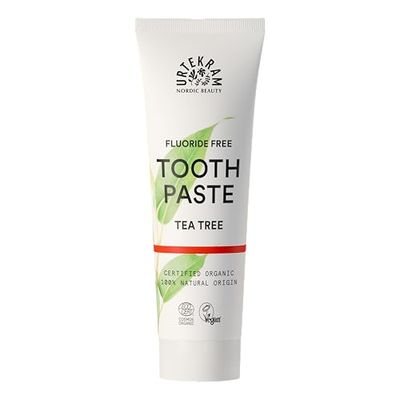 Urtekram Dentifricio - Dentifricio all'albero del tè - Dentifricio naturale e biologico senza flouride, 75ml