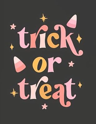 Sketchbook - Trick or Treat Cover Design: Halloween sketchbook and journal for kids, adults, & Writing with Unlined Blank Pages