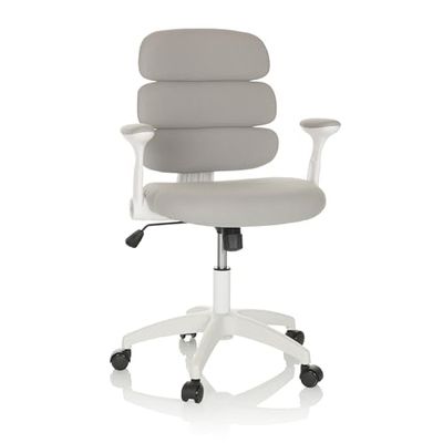 hjh OFFICE Silla de Escritorio Kid ERGOLINO W Silla giratoria Infantil con Respaldo ergonómico, Gris, 736428