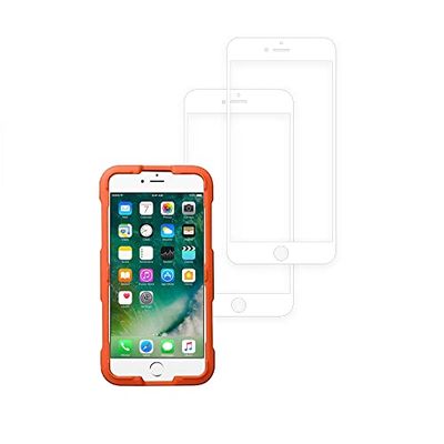 ultrapower100 skärmskydd Shatterproof kompatibel för iPhone 7 Plus/8 Plus Full Coverage Premium Tempered Glass Film 2 Pack Anti-Shatter White