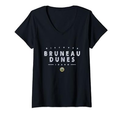Mujer Bruneau Dunes Idaho - Parque Estatal Bruneau Dunes ID Camiseta Cuello V