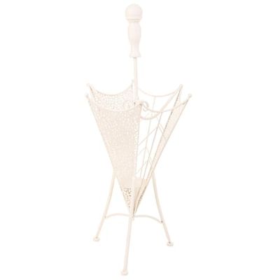 Alexandra House Living Porte-Parapluie Blanc 25 x 48 x 20 cm