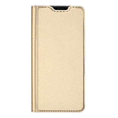 BRAND SET Funda Honor 20 Lite,Funda de Cuero con Tapa Plegable,Material de PU con función de Soporte Hebilla magnética Invisible Funda Ultrafina para teléfono móvil para Honor 20 Lite-Oro