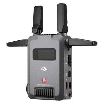 Receptor DJI SDR Transmission, transmisión de vídeo inalámbrica SDR 1080p/60 fps a 3 km, Solo el RX, Estable y antiinterferencias, Gran penetración, Alta tasa de bits, receptores ilimitados