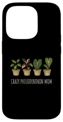 Philodendron Plant - Crazy Philodendron MOM Case for iPhone 14 Pro