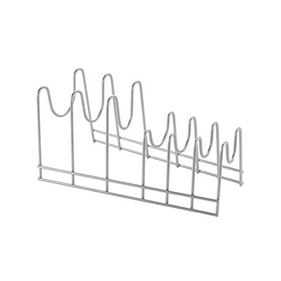 Metaltex Lido panela de tampa plana 28 x 16 x 14 cm, metal, prata, 14 x 16 x 28 cm