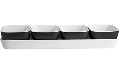 Brunner 0830042N.C03 Aperitif-kommenset van melamine, zwart