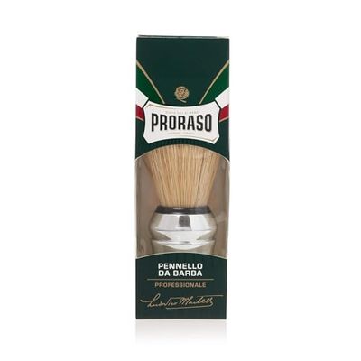 Proraso Brocha afeitar, brocha profesional de cerdas naturales para cuidado barba, para usar durante el afeitado con una espuma afeitar hombre