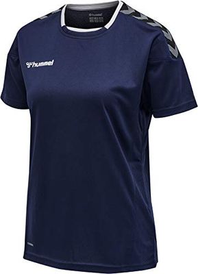 hummel Femme Hmlauthentic Poly Jersey pour Femme S/S Maillot, Marine, XS EU