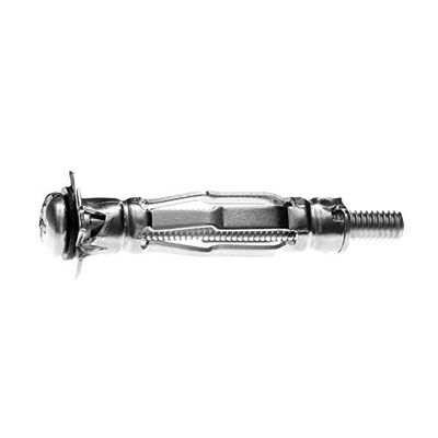 Ramfix Expansion Dowel with Screws 4 mm x 24 mm, Silver, Box of 100
