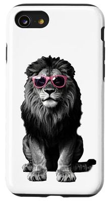Halftone Lion Lunettes de Soleil Lions Coque pour iPhone SE (2020) / 7 / 8