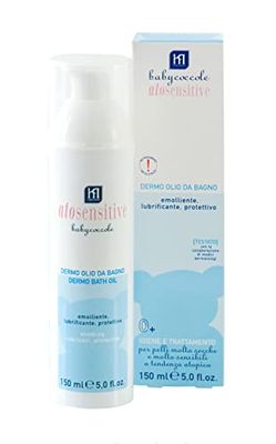 Babycoccole DERMO BADEOLIE voor kinderen en baby's. Voor de gevoelige huid en atopische dermatitis. Zacht, hydraterend, beschermend, met pure en natuurlijke ingrediënten. Dermatologisch getest. 150 ml