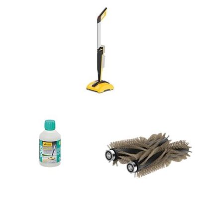 Bundle of WAGNER limpiador de terrazas multifuncional Levaro Powerbrush 18V + WAGNER Deep Cleaner, 500 ml + WAGNER Wood Brush Kit Intense