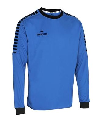 Derbystar Hyper - Maglia da Portiere per Bambini, Colore: Petrolio Nero, 128