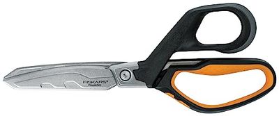 Fiskars 1027204 Tijeras de Uso Intensivo, Naranja/Negro