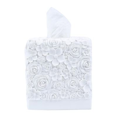 Hymmah Moderno porta fazzoletti quadrato, accessorio decorativo per il bagno, design unico, per piani di lavoro del bagno, ideale anche per camere da letto e salotti