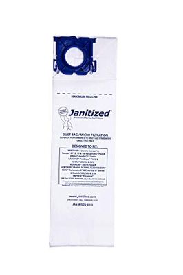 Janitized JAN-WISEN-3(10) Premium Replacement Commercial Vacuum Paper Bag, Windsor Sensor XP12, 15 and 18, Versamatic Plus, SSS Prosense, Kenmore 50015, OEM 5300, 86000500, 50015 (Pack of 10)