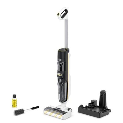 Kärcher Aspirateur-Laveur FCV 4, 4 Modes de Nettoyage, autonomie de la Batterie : env. 45 Min, Surface Couverte par Charge : env. 200 m²