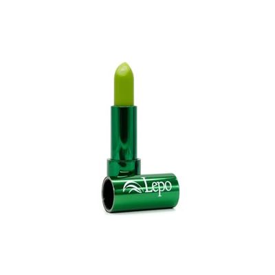 LEPO | Rossetto Cambiacolore Verde con Estratto di Aloe, Olio di Oliva Insaponificabile e Vitamina E, Labbra Che Si Illuminano e Si Idratano con una Sola Applicazione