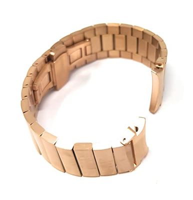 System-S Eine Grösse - Cinturino in metallo per Samsung Galaxy Watch 4, 20 mm, colore: Rosa/Metallico, Metallico/Rosa, Eine Grösse