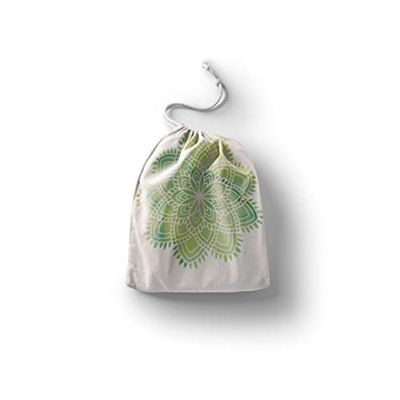 Bonamaison Printed Cotton Produce Bag with Drawstring, Reusable Grocery Bag, Biodegradable Eco-Friendly Bags, Travel Pouch, Sachet Bags, Shopping Bag, Eco Friendly, Foldable, Size: 40x50 Cm
