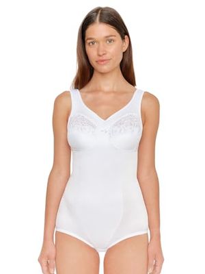 Susa Damen Korselett mit Shape-Effekt Body, Bianco (Weiß 003), 105E Donna