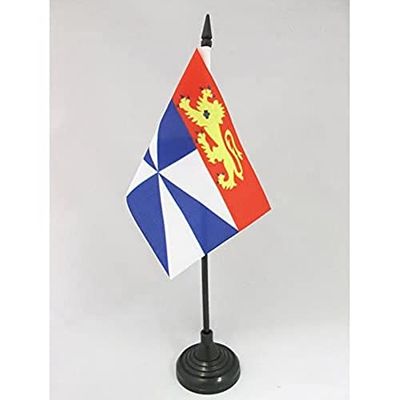 AZ FLAG Bandera de Mesa de GIRONDA 15x10cm - BANDERINA de DESPACHO Departamento DE GIRONDA - Francia 10 x 15 cm