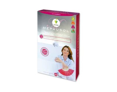 Novadiet - MEPAUSOL Cápsulas con Vitamina B6, Cártamo, Maca y Pedúnculos de Cereza - Equilibrio Hormonal y Alivio de Síntomas Menopáusicos - Mejora tu Bienestar en la Menopausia - 60 Cápsulas