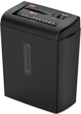 Papiervernietiger DHP PS - 08C voor thuis, vernietigt tot 7 vellen in 4 x 45 mm, creditcards en cd's/dvd's, scheidbare container, beveiligingsniveau P3, prullenbak 15 l.