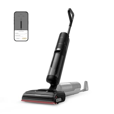 DREAME H15 Pro Aspirateur Laveur, Bras robotisé AI DescendReach, Triple arête, 21 kPa, antinœuds, Lavage Brosse immersif 100°C, séchage 5 Min 90°C, portée à Plat 180°, contrôle par Application