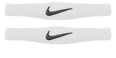 NIKE Dri Fit - Coppia di fasce elastiche (bianco/nero, Osfm)