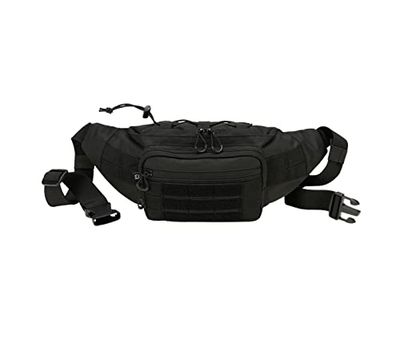Brandit Unisex midjebälte väska molle väska, svart, Einheitsgröße