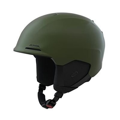 ALPINA Unisex - Volwassenen, BRIX Skihelm, olive matt, 59-63 cm