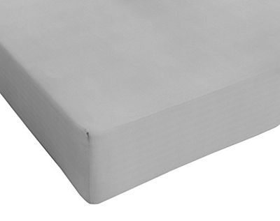 Italian Bed Linen Max Color Lenzuolo sotto Matrimoniale Maxi, 100% Cotone, Grigio Chiaro, 2 Posti Maxi