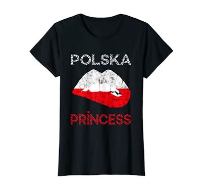 Polska Princess Poland Lips Mouth Polish Pride Kissing T-Shirt
