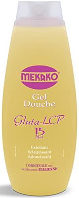 MEKAKO Gel Douche Gluta Lcp Exfoliant, Eclaircissant, Adoucissant, 420 Millilitri