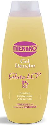 Mekako - Gel de ducha Gluta Lcp exfoliante, aclarante y suavizante – 420 ml