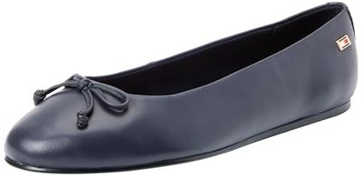 Tommy Hilfiger Ballerines Femme Essential Chic Ballerina Élégantes, Bleu (Space Blue), 37