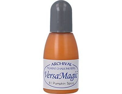 Tsukineko Inker Stamp Ink-15 ml-Orange, Pumpkin Spice-Accessories Reinker for VersaMagic Ink Pads, 15ml