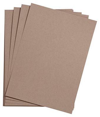Clairefontaine - Ref 37620C - Etival Coloured Grained Drawing Paper (Pack of 250 Sheets) - 50 x 65cm - 160gsm Cellulose Art Paper - Dark Grey - Acid Free, pH Neutral