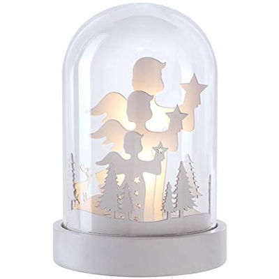 WeRChristmas Pre-Lit julkupol ängel dekoration, flerfärgad, 18 cm