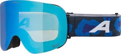 ALPINA PENKEN Q-LITE – Occhiali da sci OTG, con rinforzo di contrasto e polarizzati, con protezione UV al 100%, per adulti, nero-viola-leone, opachi, taglia unica