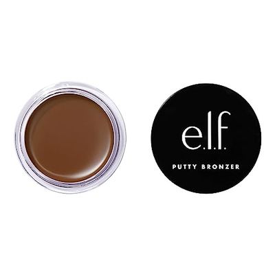 e.l.f. Putty Bronzer, formula cremosa e altamente pigmentata, crea un glow abbronzato a lunga tenuta, infuso con olio d’argan e vitamina E, Sun Kissed, 10 g (0,35 oz)
