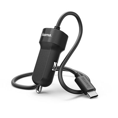 Hama 00173618 autolader voor mobiele telefoons - oplader van mobiele telefoons (auto, universeel, USB, contact, zwart, 12-30)