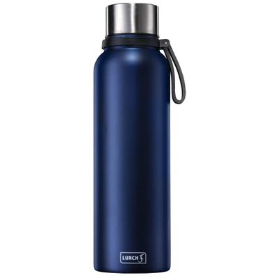 Lurch 240819 One-Click Sport - Borraccia termica in acciaio INOX, 0,75 l, colore: blu denim