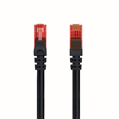 Welly Enjoy WY40150 Network Patch Cable Category 6 U/UTP Ethernet Gigabit LAN RJ45 0.5 m PVC CU AWG 26/7 Black