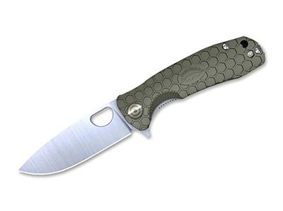 Honey Badger Unisex – scyzoryk Flipper Small Green dla dorosłych, zielony, 16,6 cm