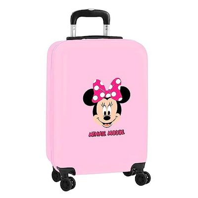 Minnie Chariot de Cabine 20" Valise à roulettes Cadenas de sécurité Valise légère 34,5 x 20 x 55 cm Rose Clair, Rose Clair, Estándar, décontracté