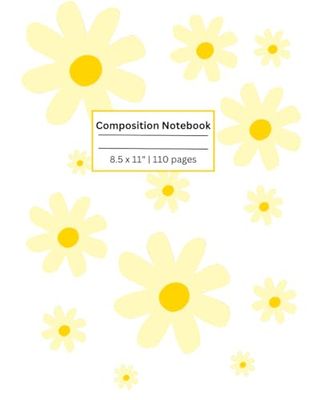 Composition Notebook: Flower | 8.5 x 11", 110 pages